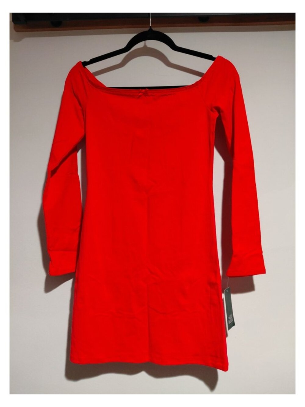 Wild Fable Red Bodycon Mini Dress Women M NWT Long Sleeve Stretch Holiday Party
